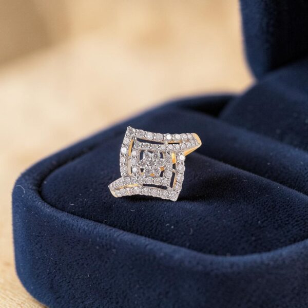 R-677 (6) Radiant 1.05 Cts Round Brilliant F/VS1 Diamonds Anniversary Ring 14K Yellow Gold
