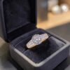 GIA Certified 1.10 Cts Round Brilliant F/VS1 Diamonds Enagagement Ring 14K Gold