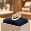 Pavé 1.08 Cts Round Brilliant F/VS1 Diamonds Anniversary Band Ring In 14K Gold