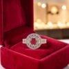 Pavé 1.95 Cts Round Brilliant F/VS1 Diamonds Cocktail Party Ring 18K Yellow Gold