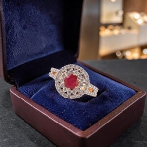 Pavé 1.95 Cts Round Brilliant F/VS1 Diamonds Cocktail Party Ring 18K Yellow Gold