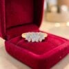 0.80 Cts Round Brilliant F/VS1 Diamonds Anniversary Band Ring In 18K Yellow Gold