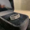 R-703 (17) 1.80 Cts Round Brilliant F/VS1 Diamond Unisex Love Screw Band Ring in 18K Gold