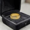 1.80 Cts Round Brilliant F/VS1 Diamonds Unisex Love Screw Band Ring in 18K Yellow Gold