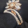 R-774 (11) Pave 1.30 Cts Marquise Round Shape Natural Diamonds Anniversary Ring In 14K Gold
