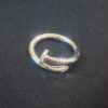0.22 Cts Round Brilliant Cut Diamonds Juste Un Clou Unisex Nail Ring In 18K Gold