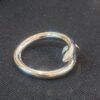 0.22 Cts Round Brilliant Cut Diamonds Juste Un Clou Unisex Nail Ring In 18K Gold