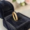 Classy 1/2 Cts Round Baguette F/VS1 Diamonds Half Eternity Band Ring in 18K Gold