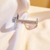 Classy 0.03 Carats Round Brilliant Cut Natural Diamond Nose Stud 18K Yellow Gold