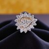 Z-069 (6) Elegant 0.22 Cts Round Brilliant Cut Natural Diamonds Nose Stud 18K Yellow Gold