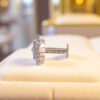 Z-080 (6) Dazzling 0.21 Cts Round Brilliant Cut Natural Diamonds Nose Stud 18K Yellow Gold