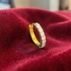 Gorgeous 0.20 Carats Round Brilliant F/VS1 Diamonds Nose Ring In 14K Yellow Gold