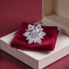 Stunning 0.18 Carats Round Brilliant F/VS1 Diamonds Nose Stud In 18K Yellow Gold