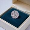 Classic 0.34 Cts Round Brilliant F/VS1 Diamonds Pressure Set Nose Stud 18K Gold