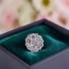 Classic 0.34 Cts Round Brilliant F/VS1 Diamonds Pressure Set Nose Stud 18K Gold