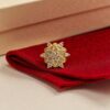 Pave 0.17 Cts Round Brilliant F/VS1 Diamonds Floral Nose Stud In 18K Yellow Gold